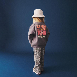 Панама вельветовая утепленная Wheat "Lomaio Rose Powder", розовая акварель,